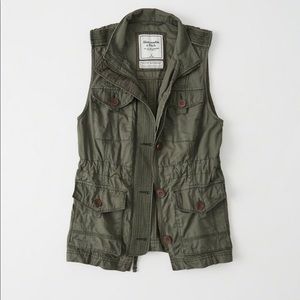 Abercrombie and Fitch Army Green Vest